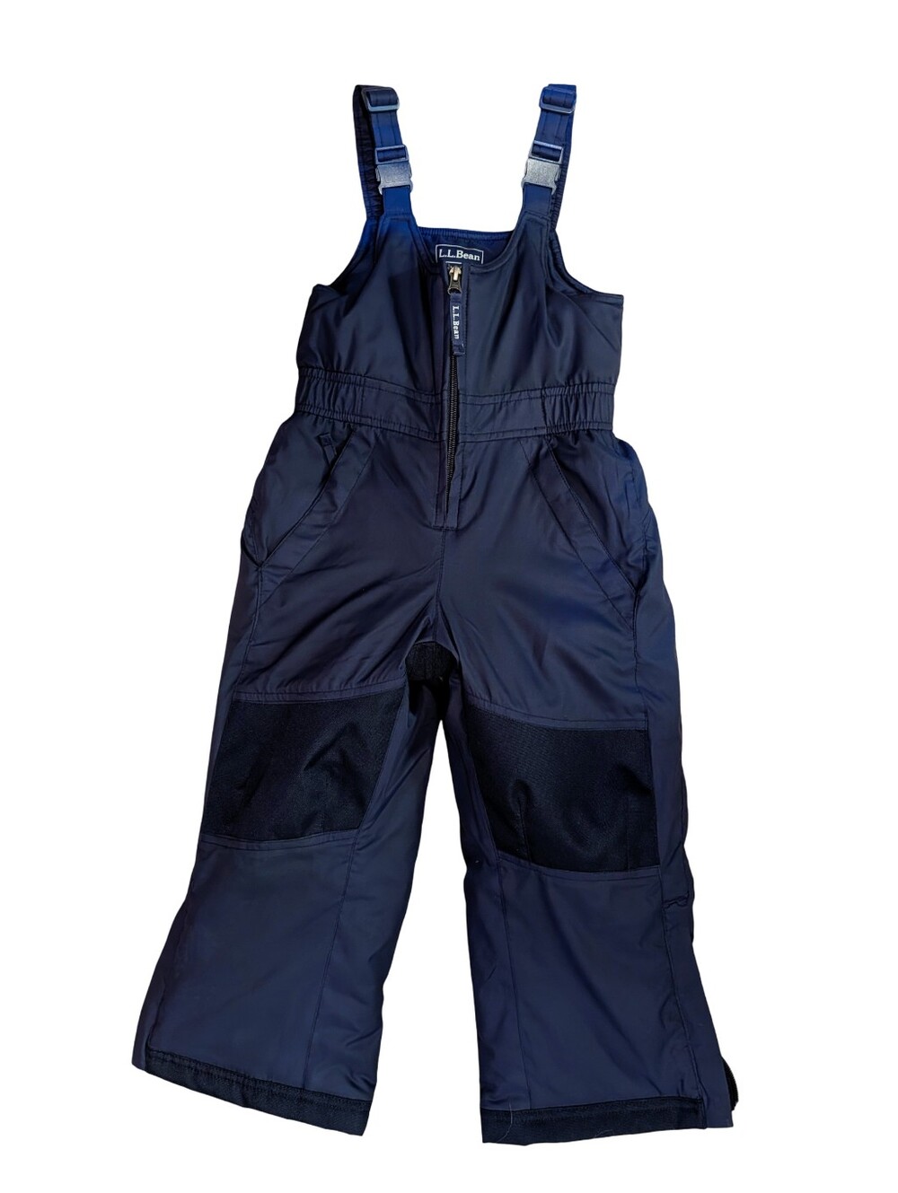 NWOT LL Bean Kids Snowpants Cold Buster Bib Navy Wind Water Resistant  Zip 4
